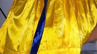 Sperma op Disney-prinses sneeuwwitje satijnen schattige jurk