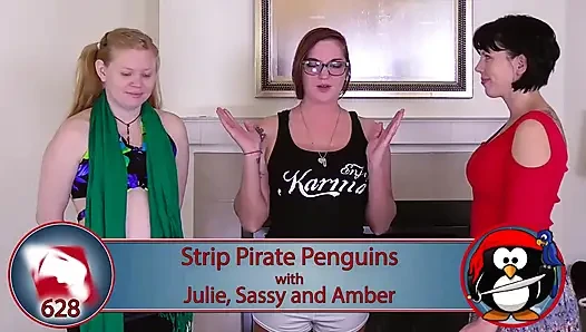 A Strip Pirate Penguins balancing fun sex game