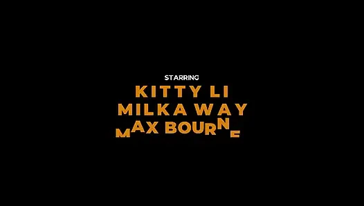 Aksi hot lesbian kitty li dan milka way yang diganggu sama kontol besar max born