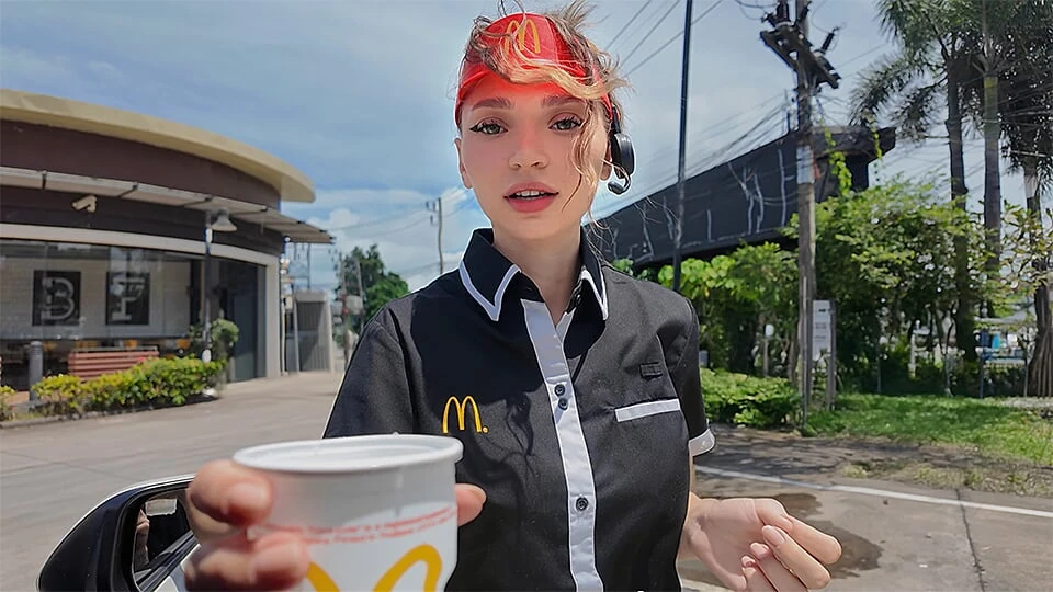 McDonald's Girl Fucks to Fix Her Mistake