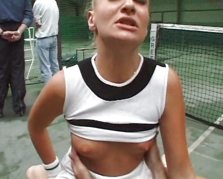 French Tennis Babe Double Ir Fucked in Threesome