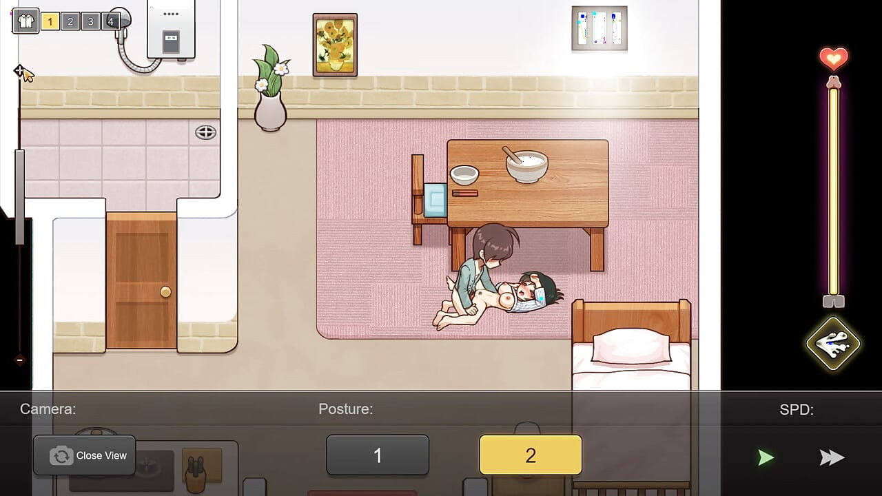 Eu a fodi em sua casa - videogame 2d