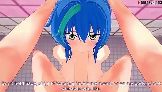 Xenovia deepthroat on the shower - DXD NTR Madness Series