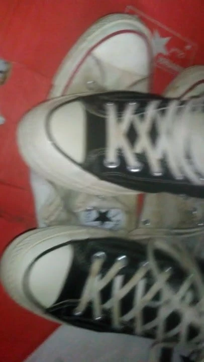 Jerking off in my dirty new Converse Chuck Taylor 70
