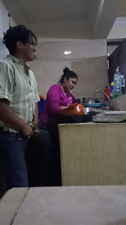 Fucking and Sucking with the Employee in the Kitchen