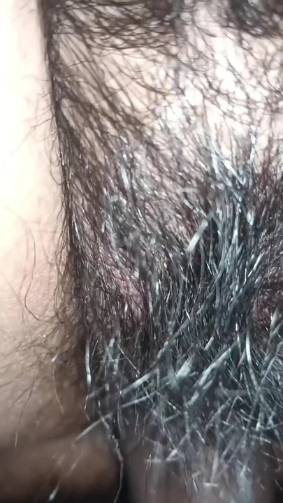 Stunning moment from "Close up view on a hairy and creamy pussy"