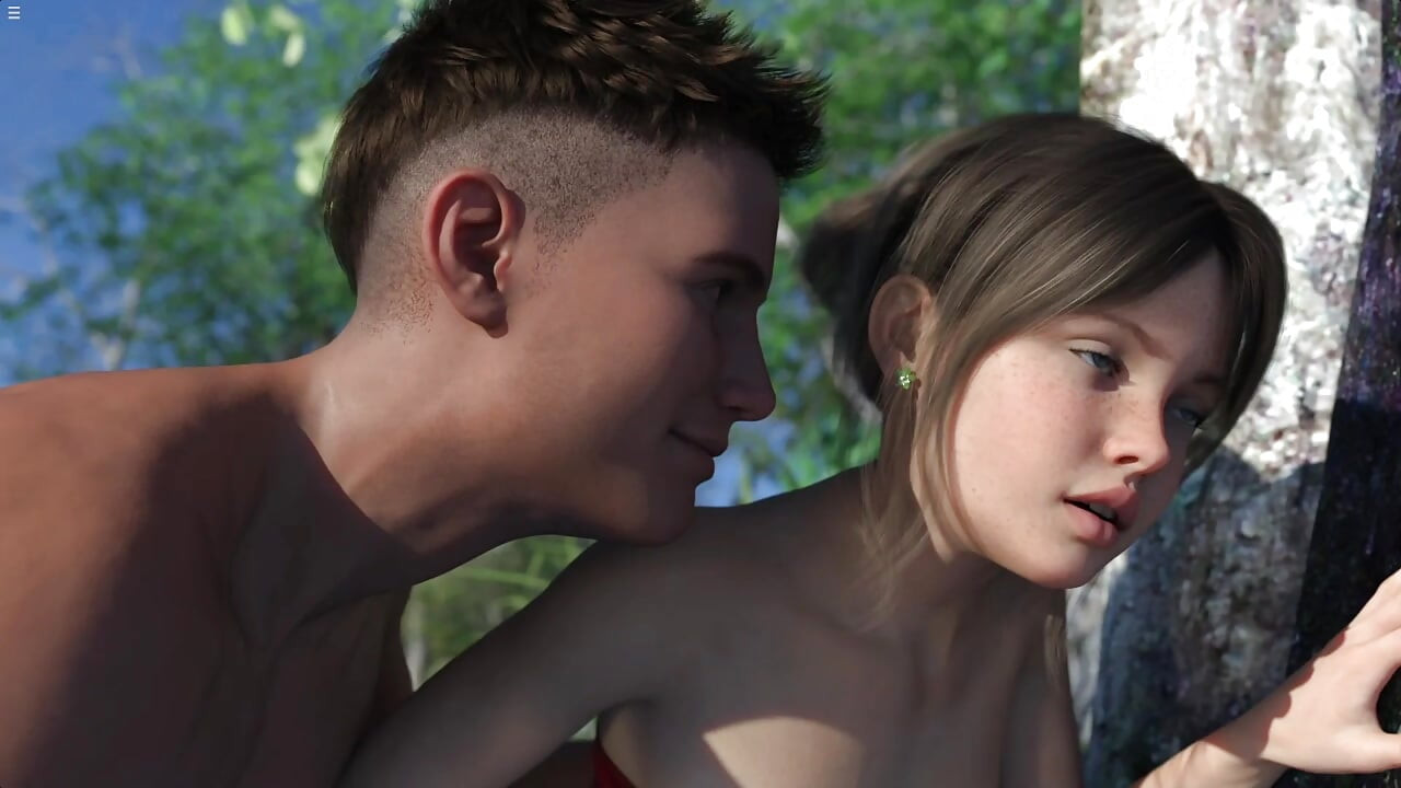 Alex Fingering Stepsister Pussy While They Watches Couple Having Sex In Forest