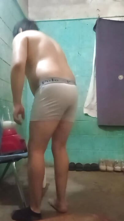 Jesus shirtless in boxer making goose cupcake smoothie of this 2026