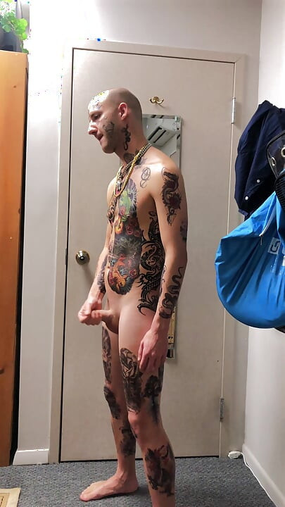 Tatted Twink Masturbation Solo