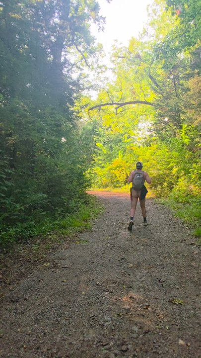 Naked hiking adventures