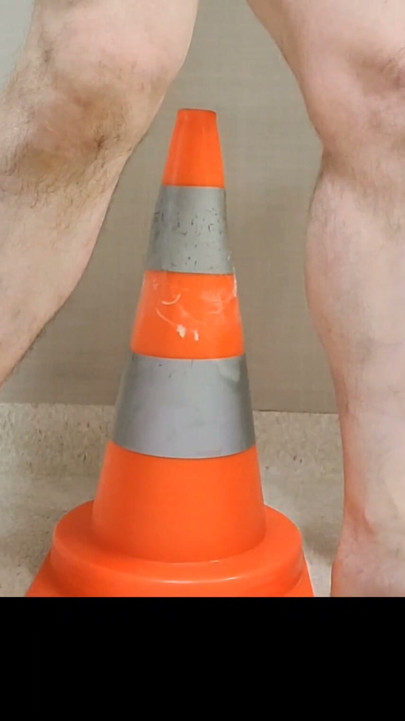 I impal myself on a construction site cone | Clip 2