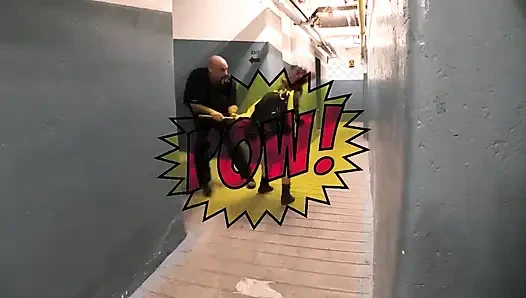 Batgirls, bondage-orgasmus-kampf