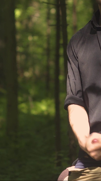 Thrilling moment from "Handsome man Noel Dero decided to masturbate in the woods because he really wanted to fuck"