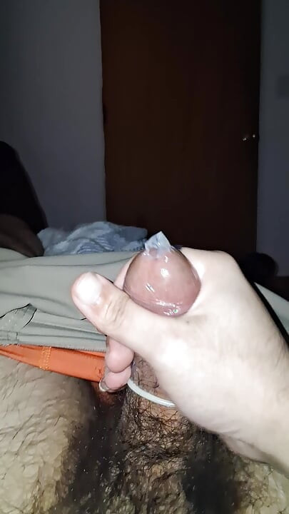 Stroking cock