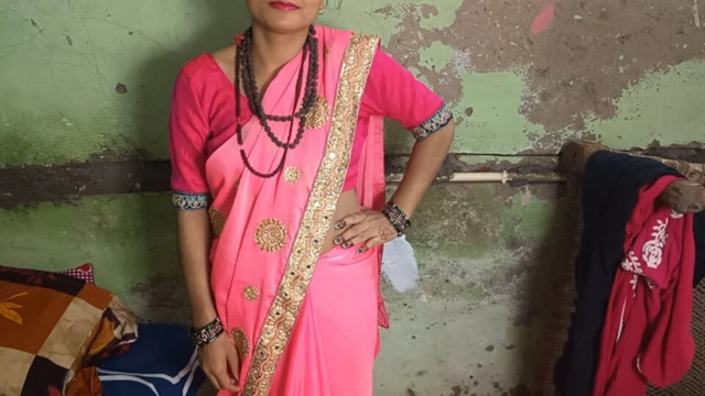 The priest's wife was fucked hard by her guru after making her suck his dick.
