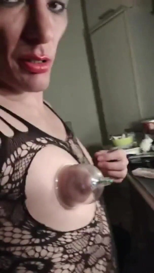 Working on Sissy Slave Denise Humain Nipples for hours Part 1 | Clip 3
