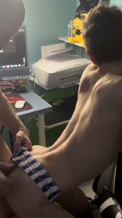 daddy fucked sweet twink's tight asshole juicy | Clip 1