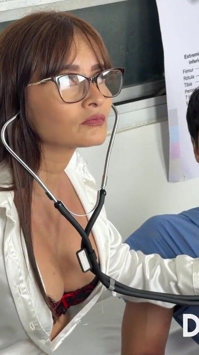 UPON ARRIVING AT THE CONSULTING ROOM, DOCTOR KATHY LEE SEES TIMY'S HARD COCK AND LETS HIM FUCK HER ASS. | Clip 1