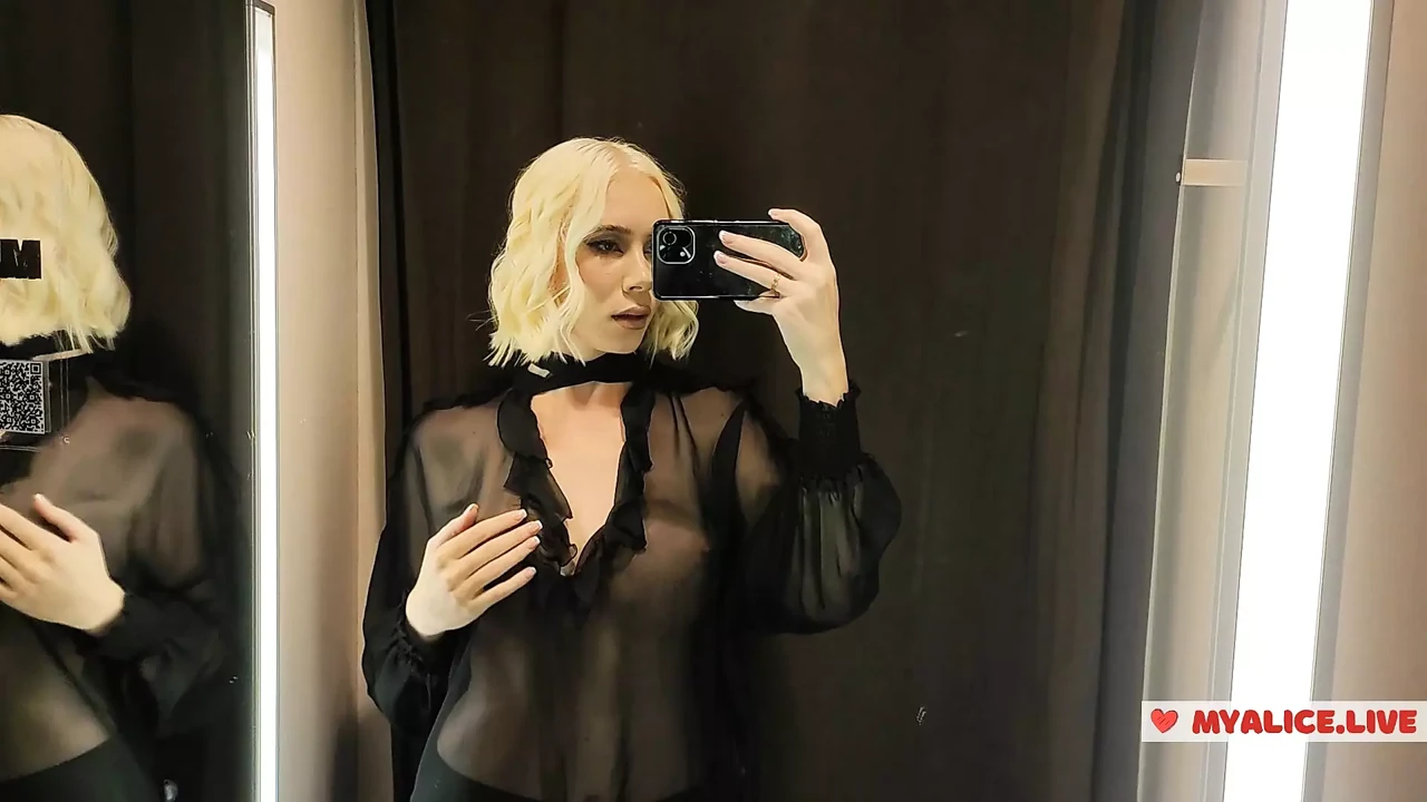 Completely See Through Clothes, Try On Haul Transparent Clothes, at the fitting room