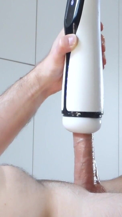 Thrilling moment from "Autoblow male sextoy Sohimi, Strong Sucking & Vibrating Male Heating Masturbator."