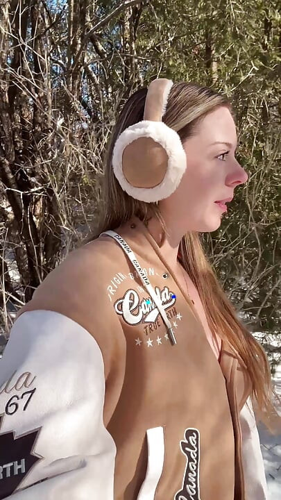 Orgasmic Walk in the Snow