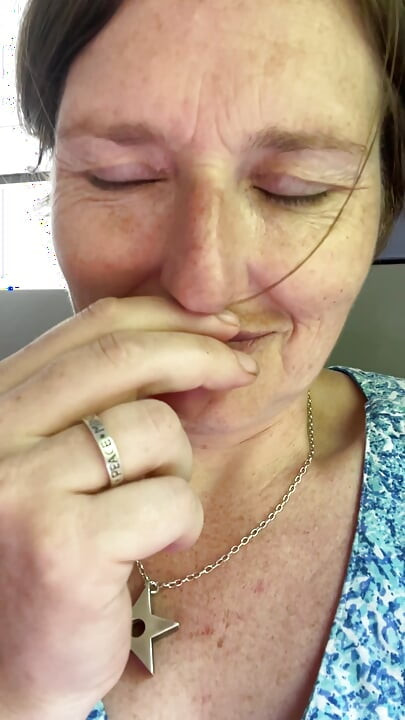 Stepmom Plays with Her Smelly Pussy at the Back of the Bus, Then Sniffs and Sucks Her Stinky Fingers!