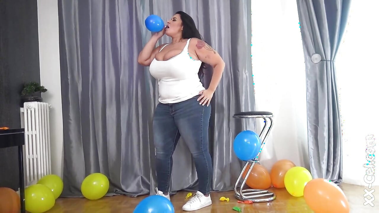 Sofia Rose and Her Multicolored Balloons - Featuring Tits