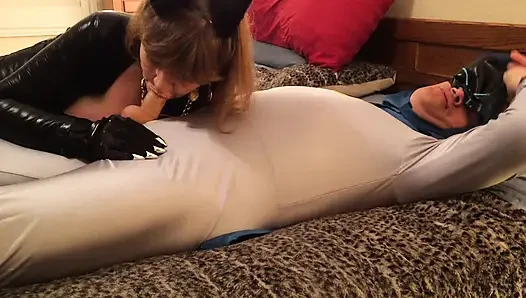 Granny Carmen's Assorted Superhero Cosplay Cocksucking Compilation