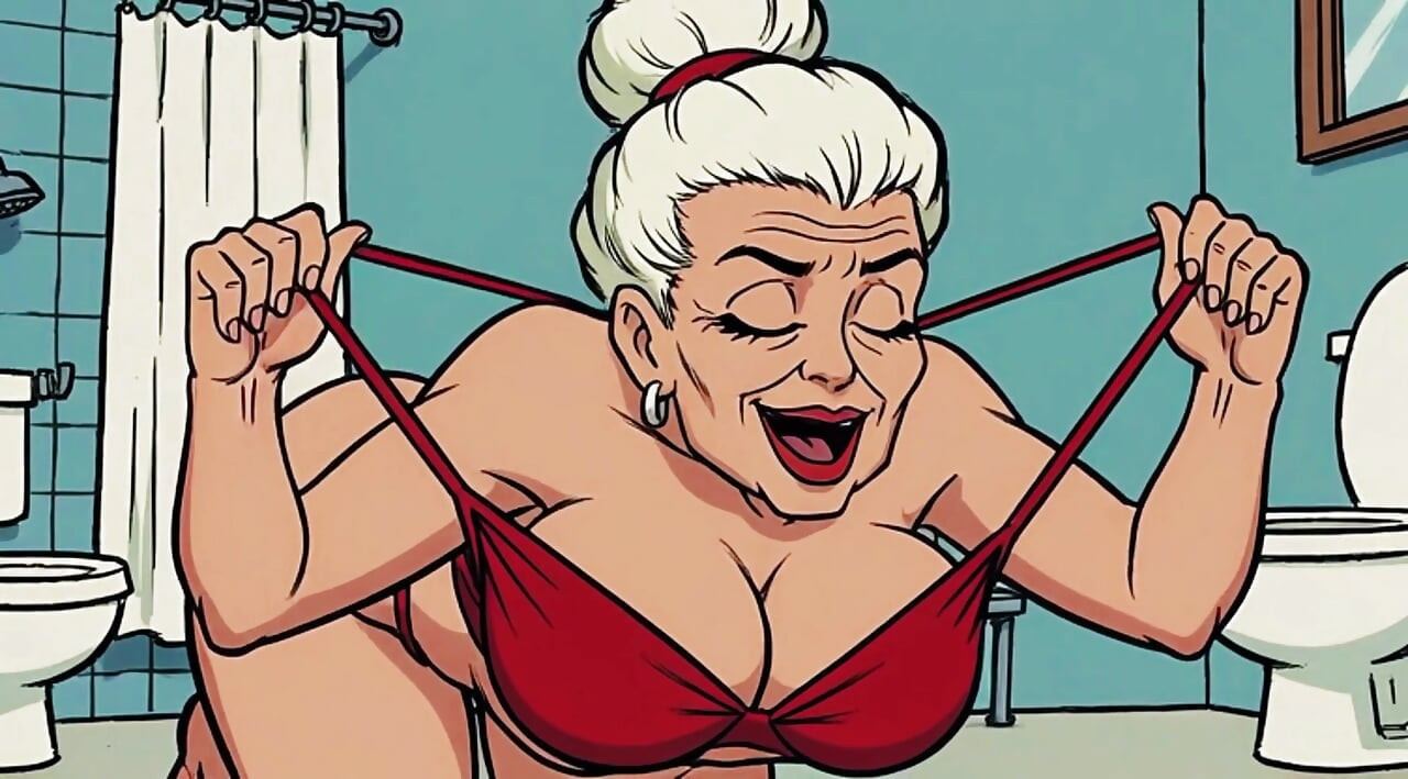 Ai badkamer scènes plagen het schudden van kont