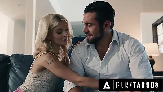 PURE TABOO Petite Blonde Emma Rosie TRICKED Into Fucking Her "Cheating" Boyfriend's Stepdad!