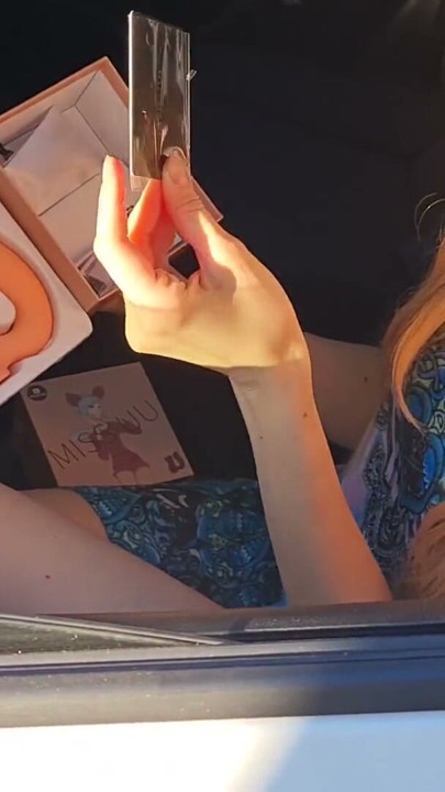 StepSister Decided to Try Her Sex Gift right in the Parking Lot | Clip 1
