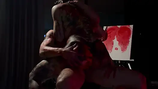 The painting teacher wanted to put his cock in some tits, so I invited him over and he ended up fucking me and leaving my pussy
