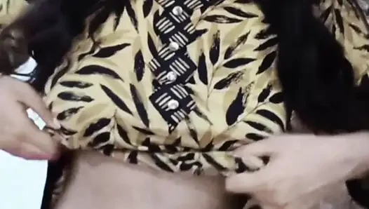 Hot bhabi showing her boobs to her devar ji on call