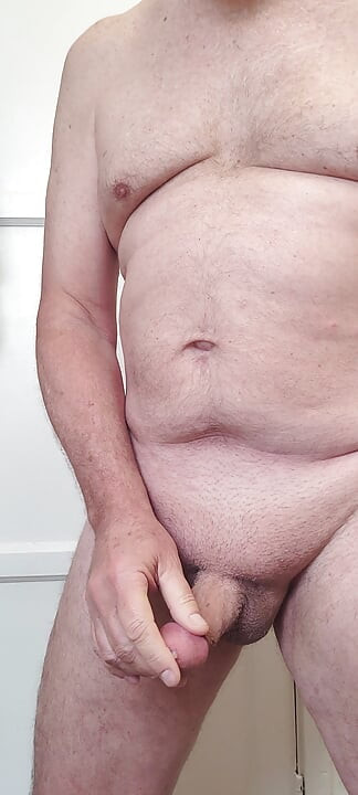 Sounding my cock with paint brush and eating my cum