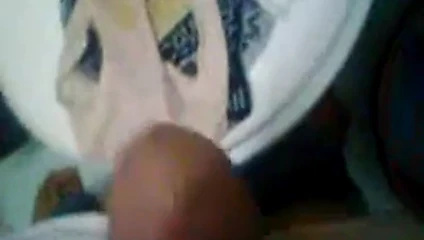 Cum on clean and dirty panties of friend's girl 5-6-2012