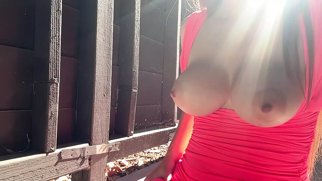 Italian Big Tits Milf Artemisia Love Hot Solo Big Boobs bouncing Outdoor
