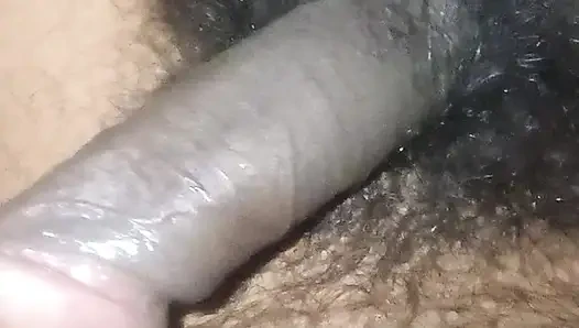 indian boy jerking his big cock close up