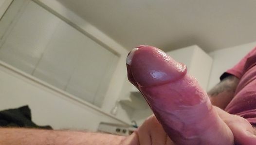 Up Close stroking my cock and amazing cumshot