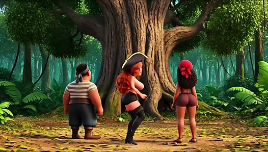 Sensual Pirate Adventure: Building the Tropical Hideout (Created by AI)