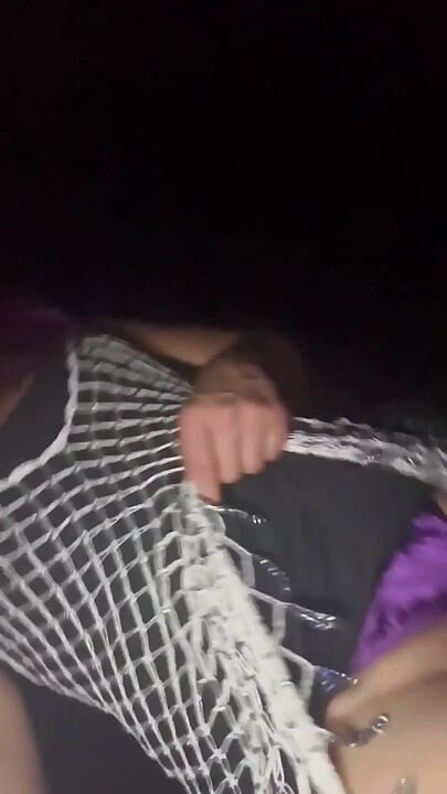 Horny Tranny on Night Walk