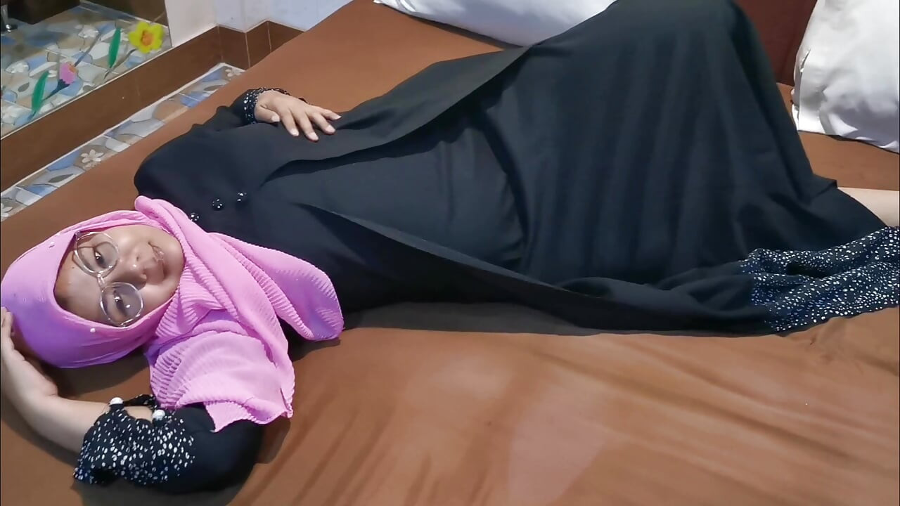 Lying on their own bodies in bed on holidays.
