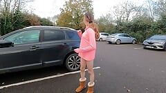 Flashing in a Busy Carpark