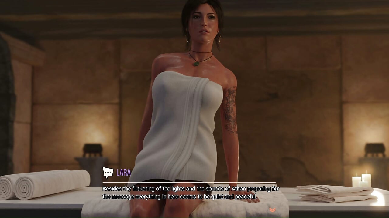 Sexy Queen Lara Cheating with a Servant and Getting Fucked, Visual Novel