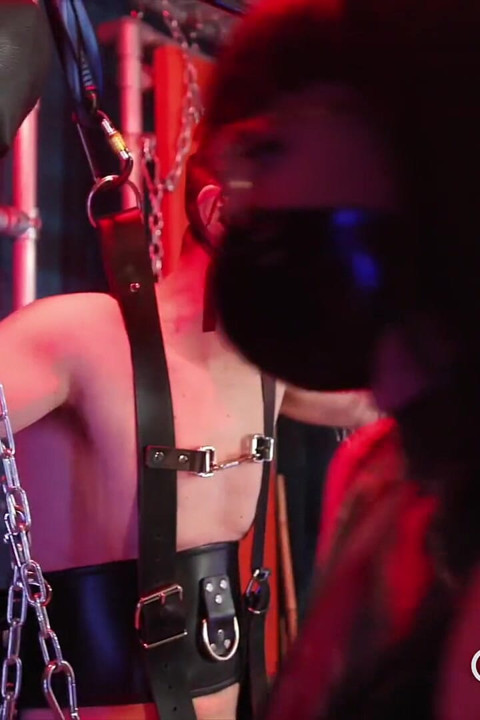 Gasmask Suspension Predicament Bondage