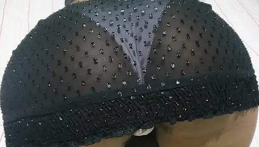 Hot Brunette petite babe in a Hot Dress with Panties to show her tight pussy