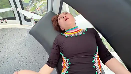 De M жена, чье хобби СМ взломать на открытом воздухе Тренировка последний секс на колесе обозрения