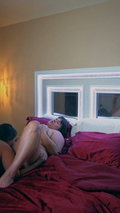 lucky girls play with big dick threesome double blowjob & doggystyle | Clip 1