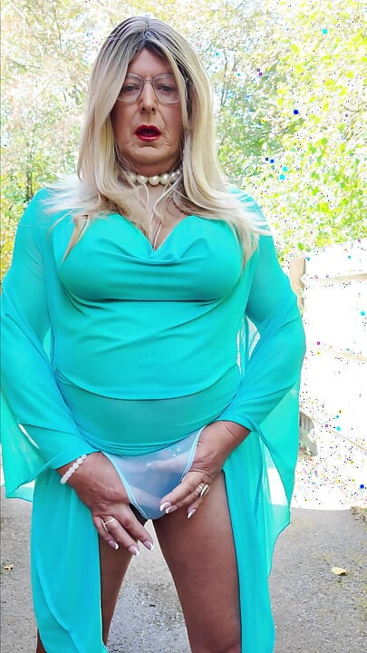 Sexy Crossdresser kellycd2022 in my sexy mesh see thru dress panties and heels