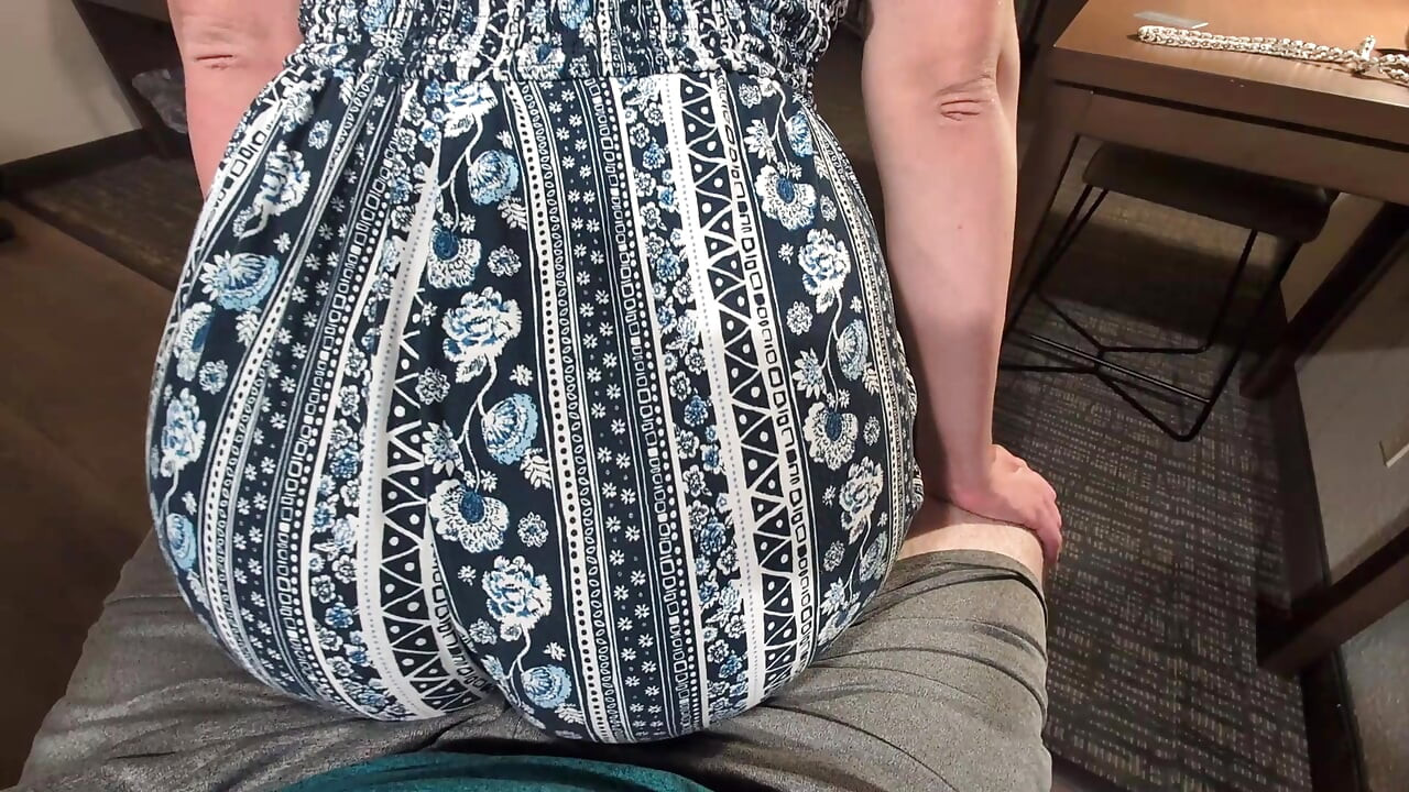 creaming shorts during lap dance from redhead