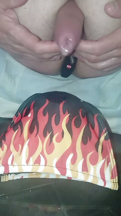 Firefighter with sperm hose